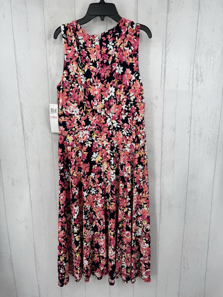 10 flo print slvls dress
