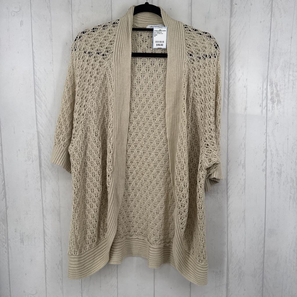 3X crochet s/s cardi