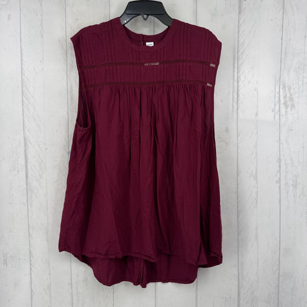 XL smocked hi-lo tank