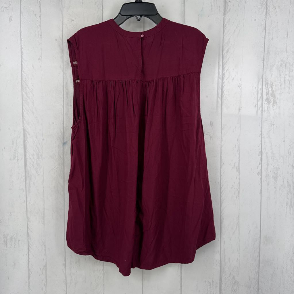 XL smocked hi-lo tank