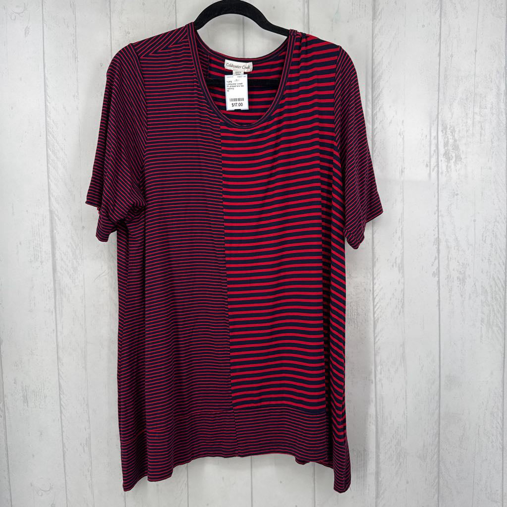 1X striped s/s tee