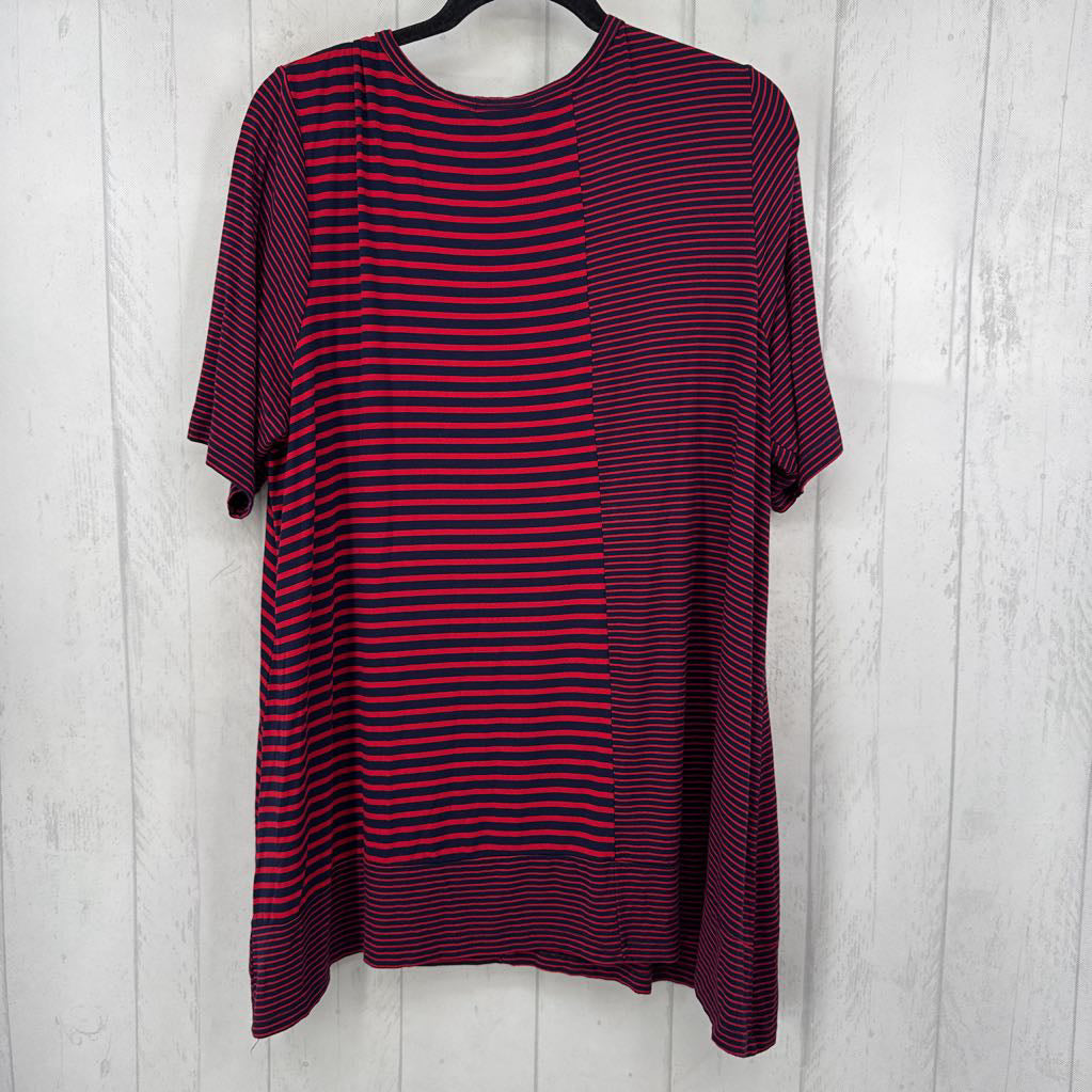 1X striped s/s tee