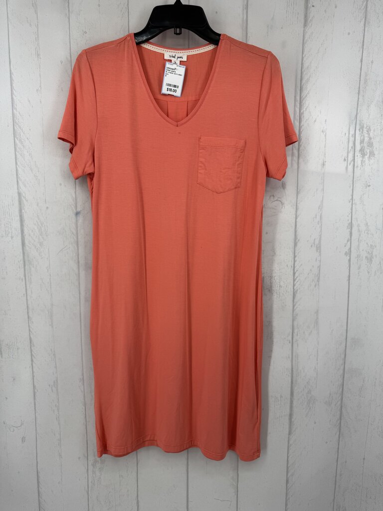 S v-neck s/s t-shirt dress