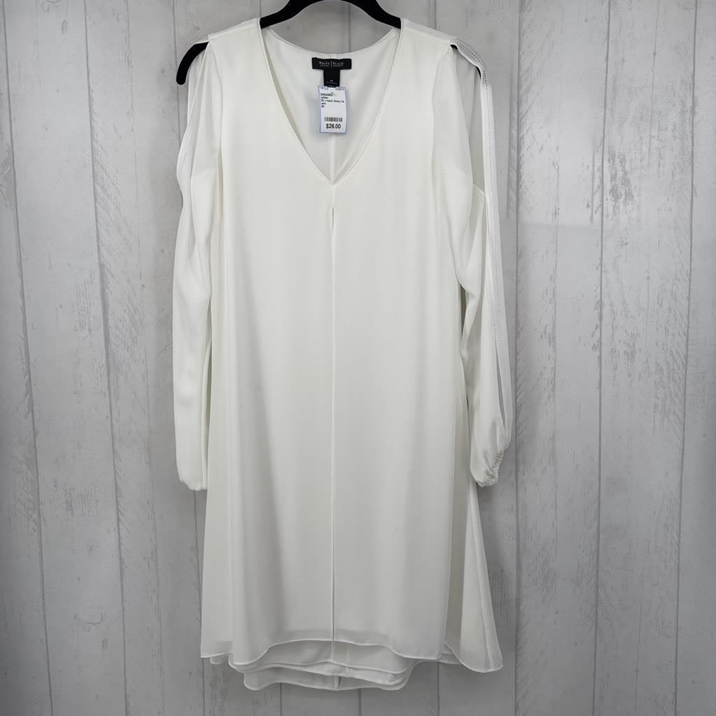 00 v-neck flowy l/s dress