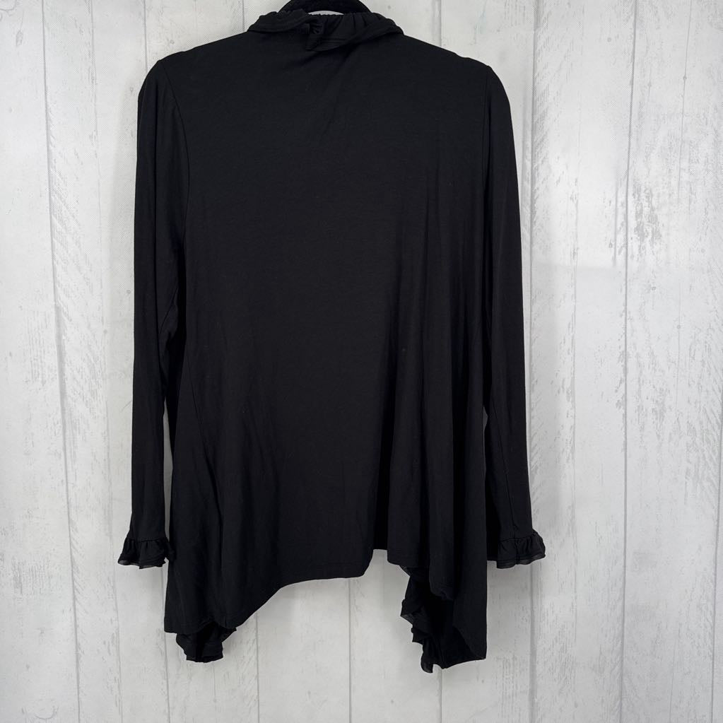 XL ruffled open front cardi