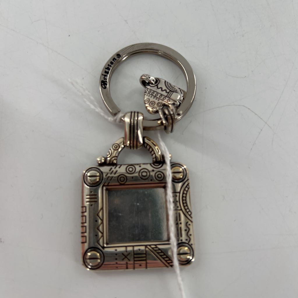 silver phot holder keychain