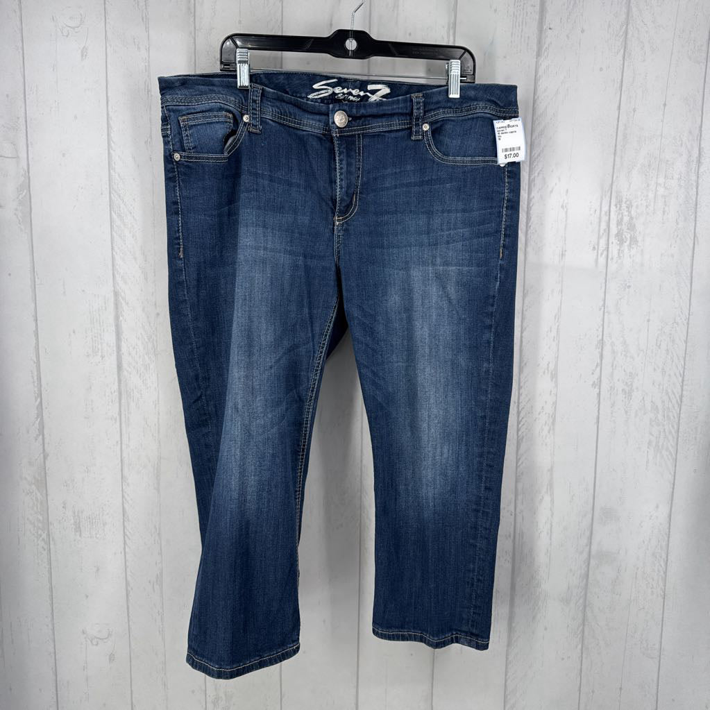 16 denim capris