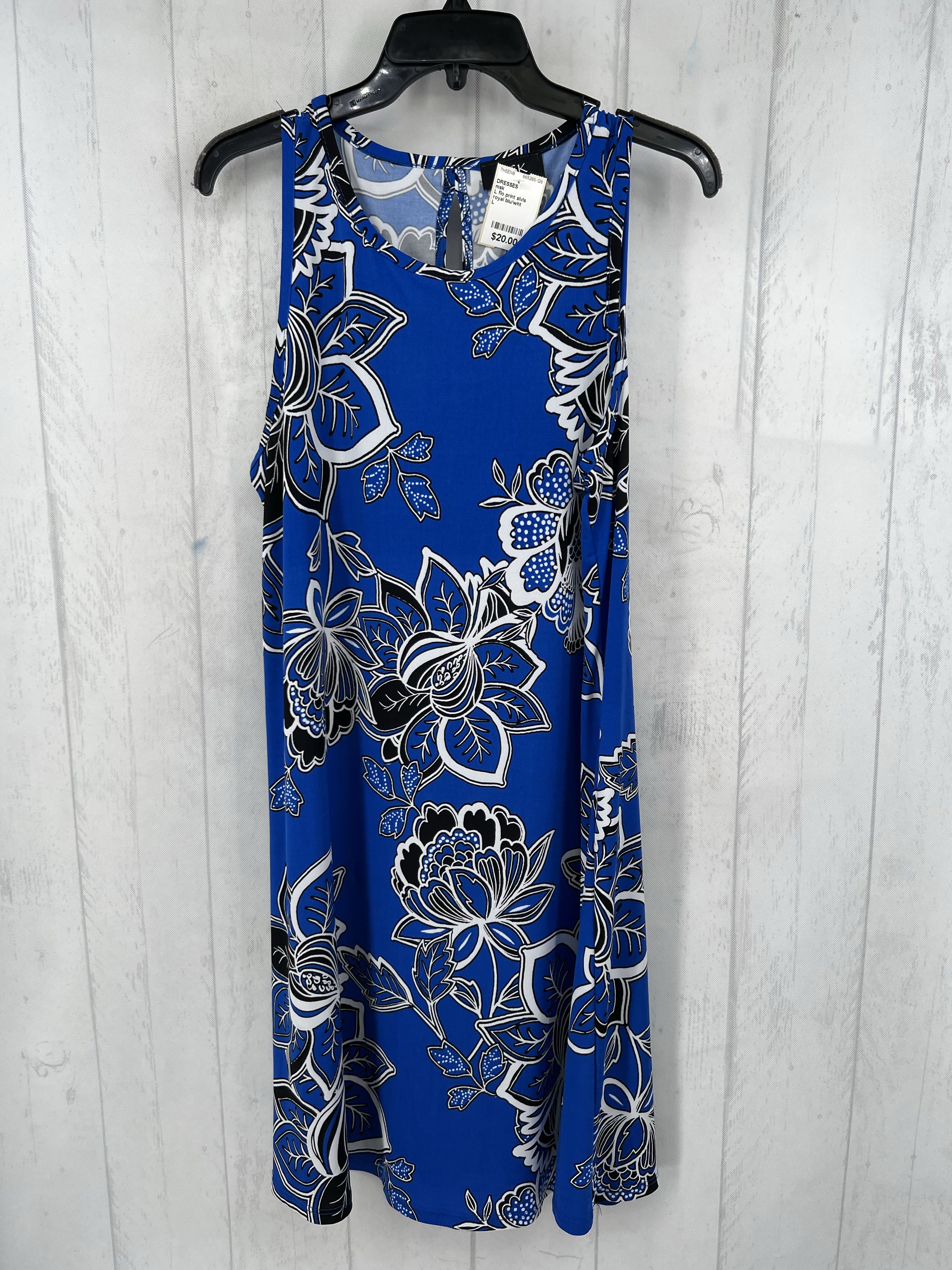L flo print slvls dress