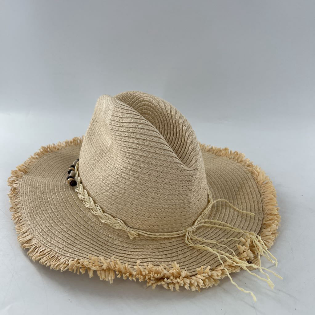 O/S embelished straw hat