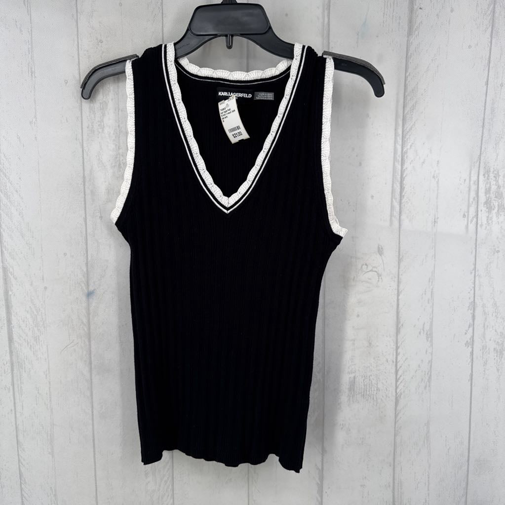 M knit v-neck tank