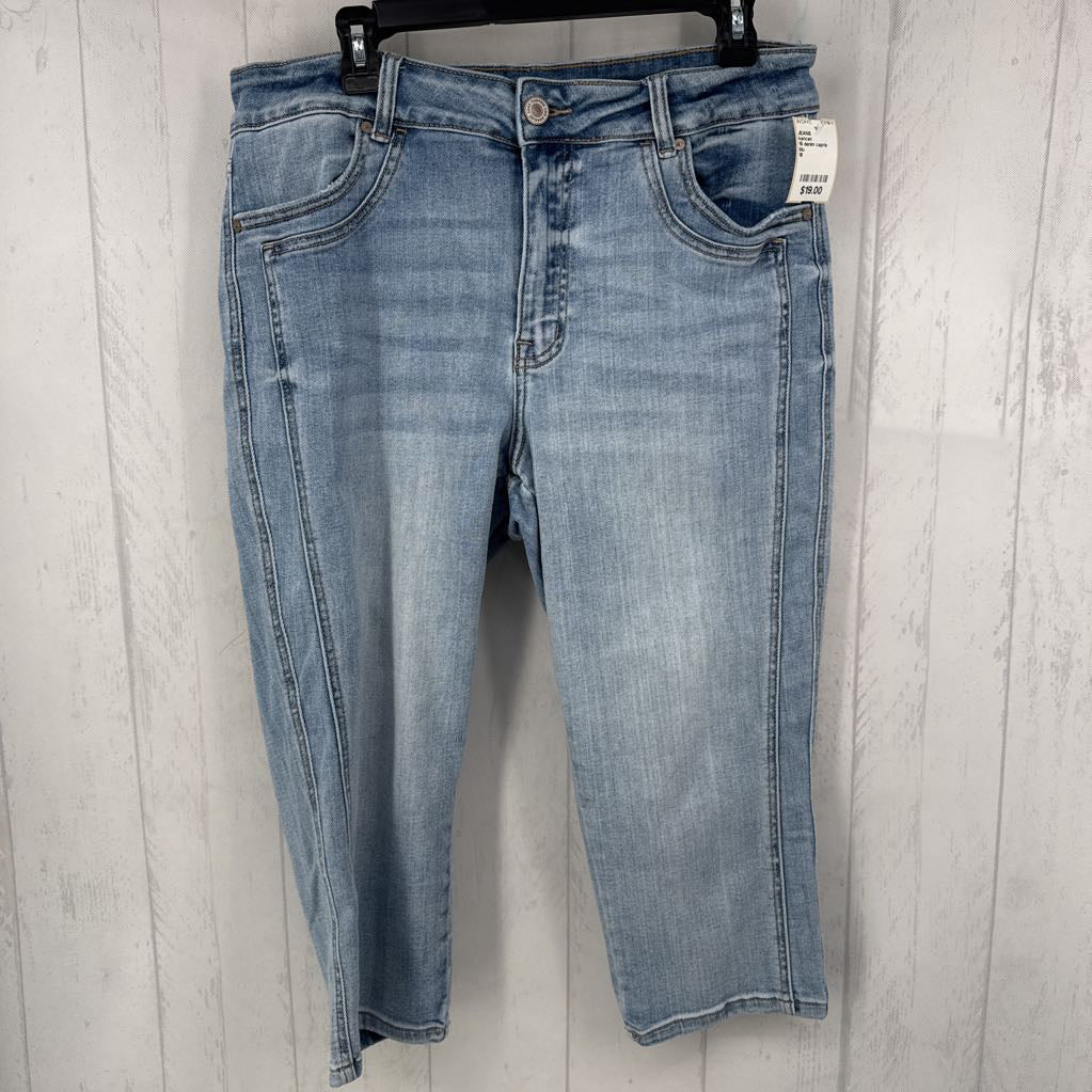 16 denim capris