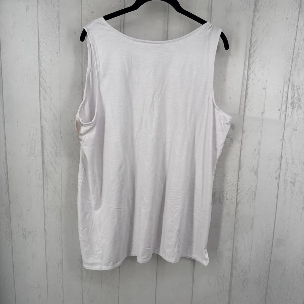 1X round neck flowy tank