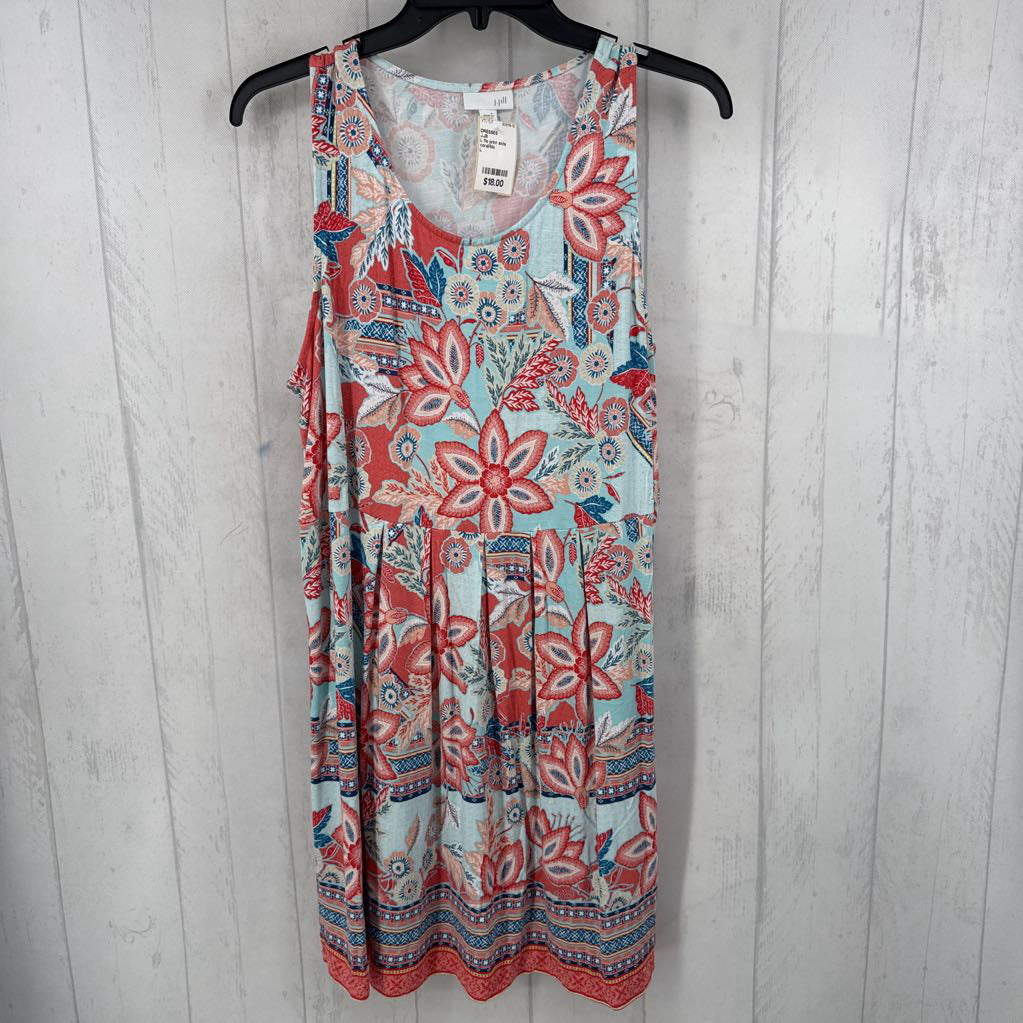 L flo print slvls dress