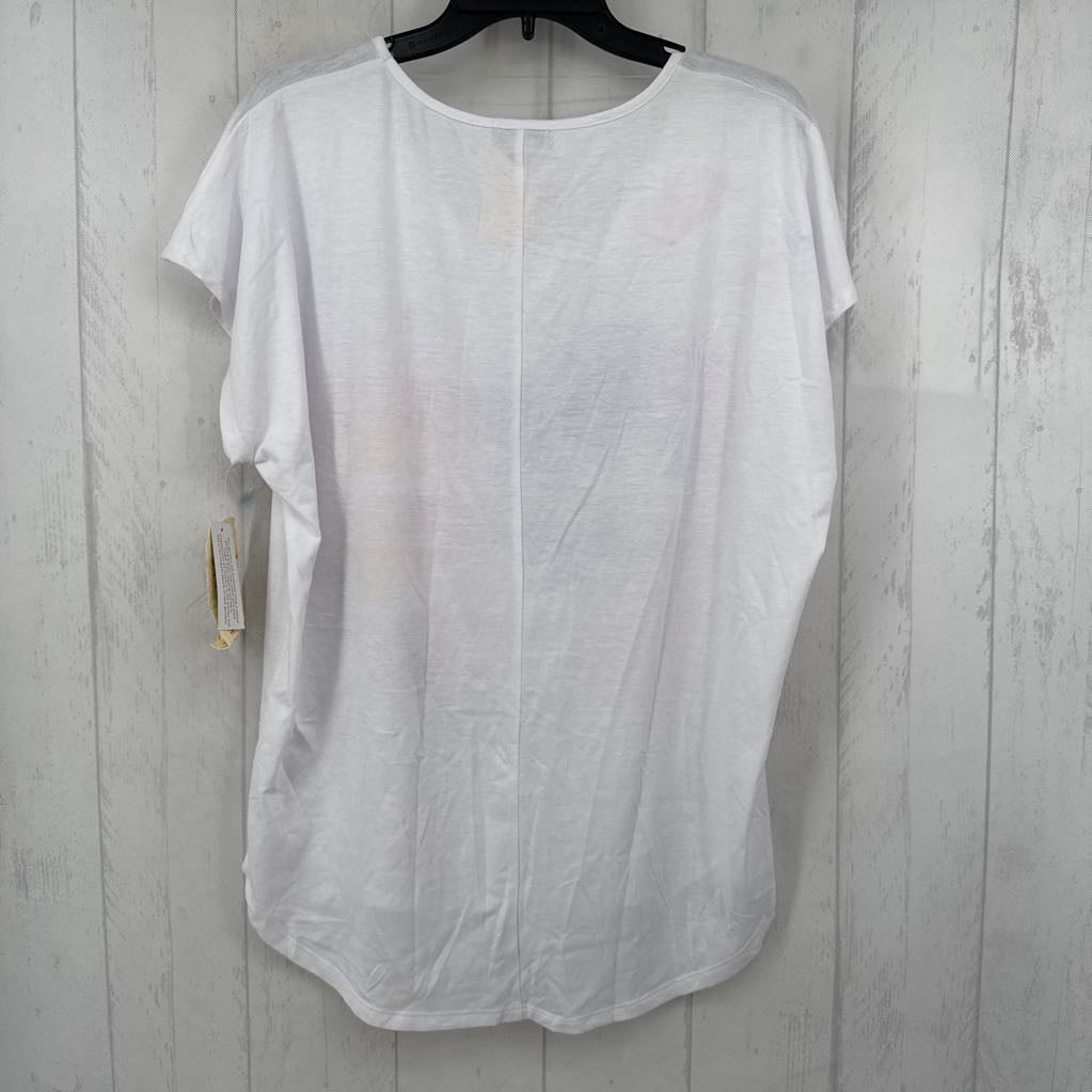 L embelished american flag s/s tee