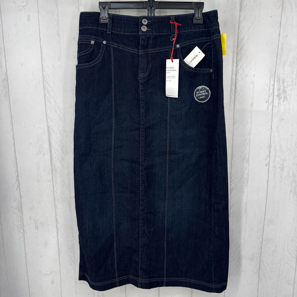 R54 8 long denim skirt