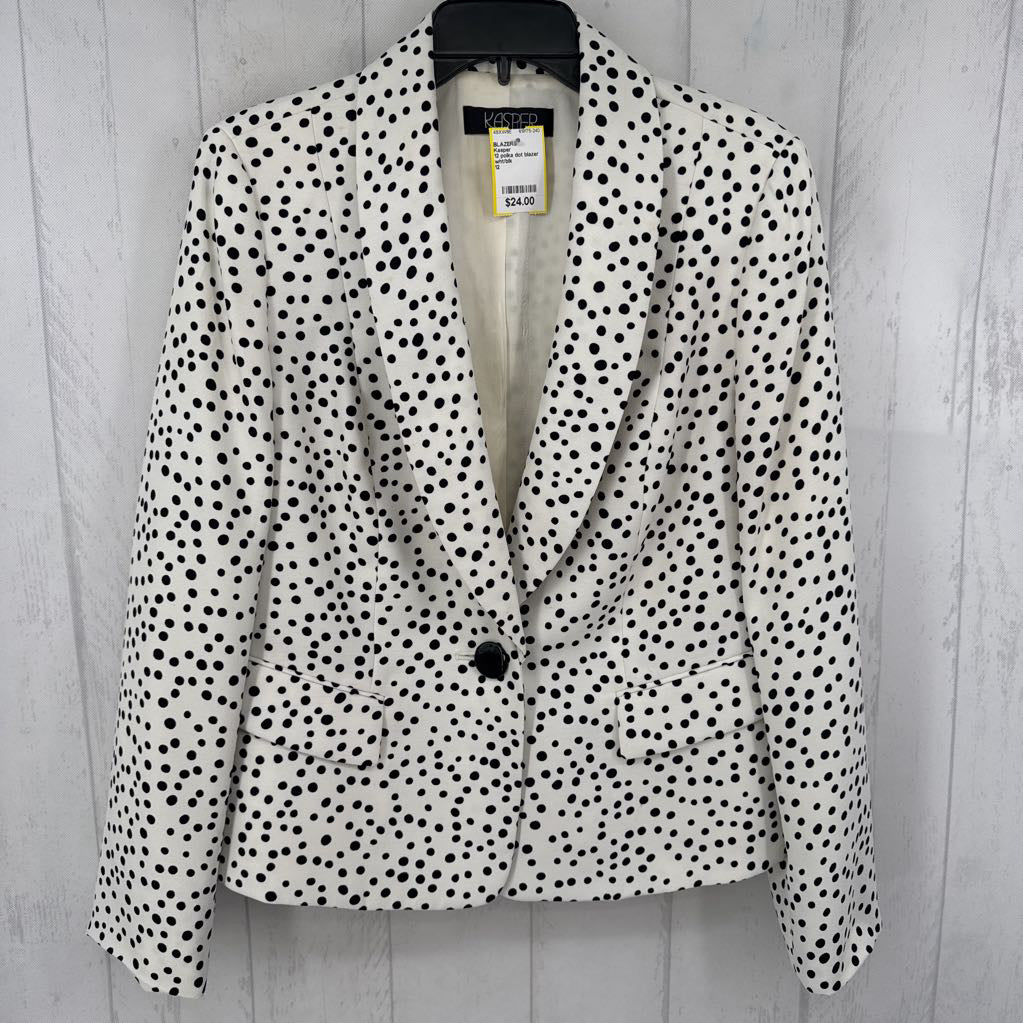12 polka dot blazer