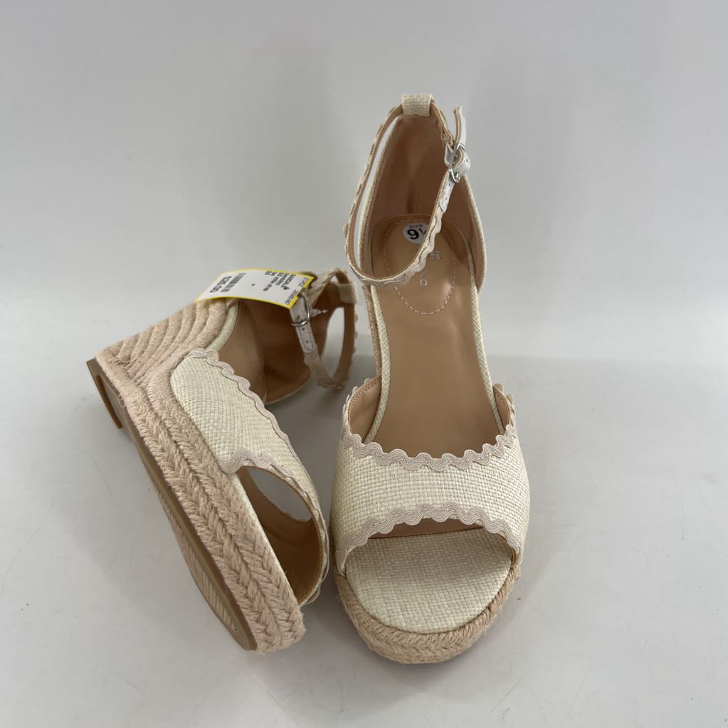 9.5 ankle strap espadrille wedge sandal