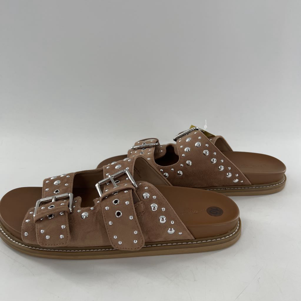 10 suede studded sandal