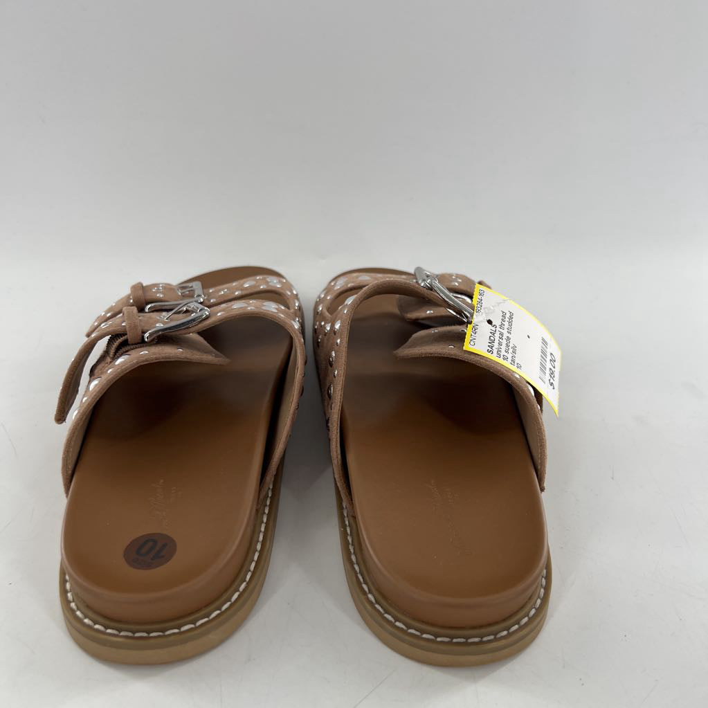 10 suede studded sandal