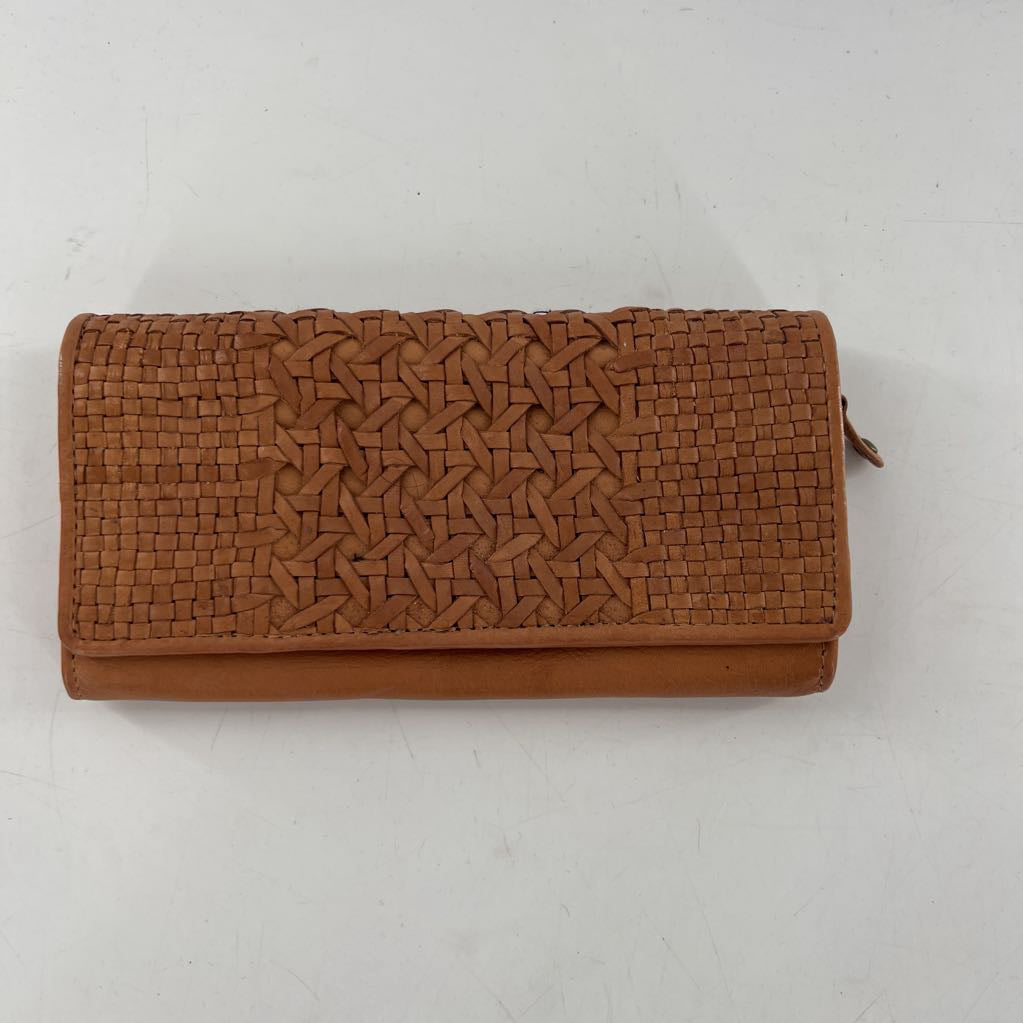 woven leather wallet