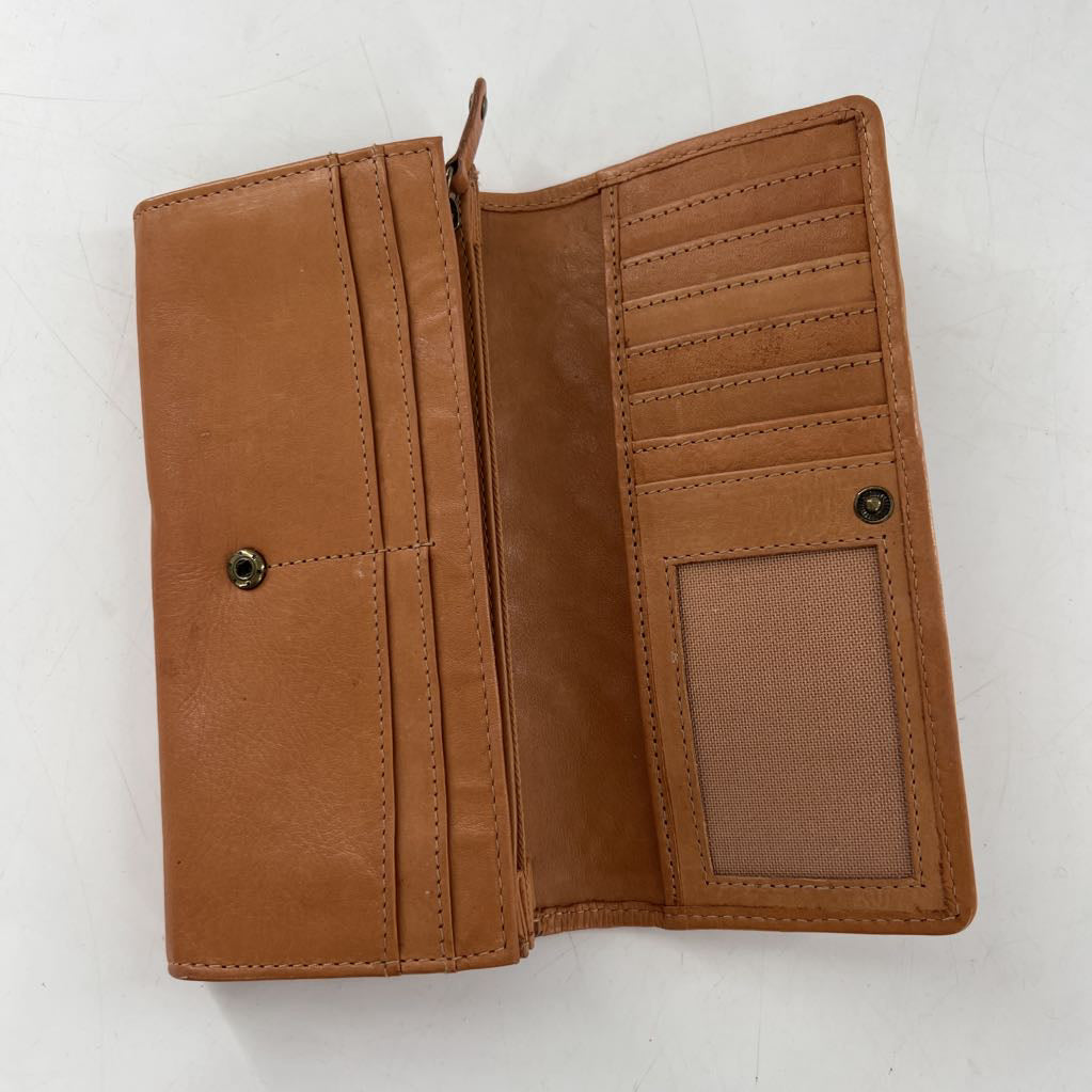 woven leather wallet