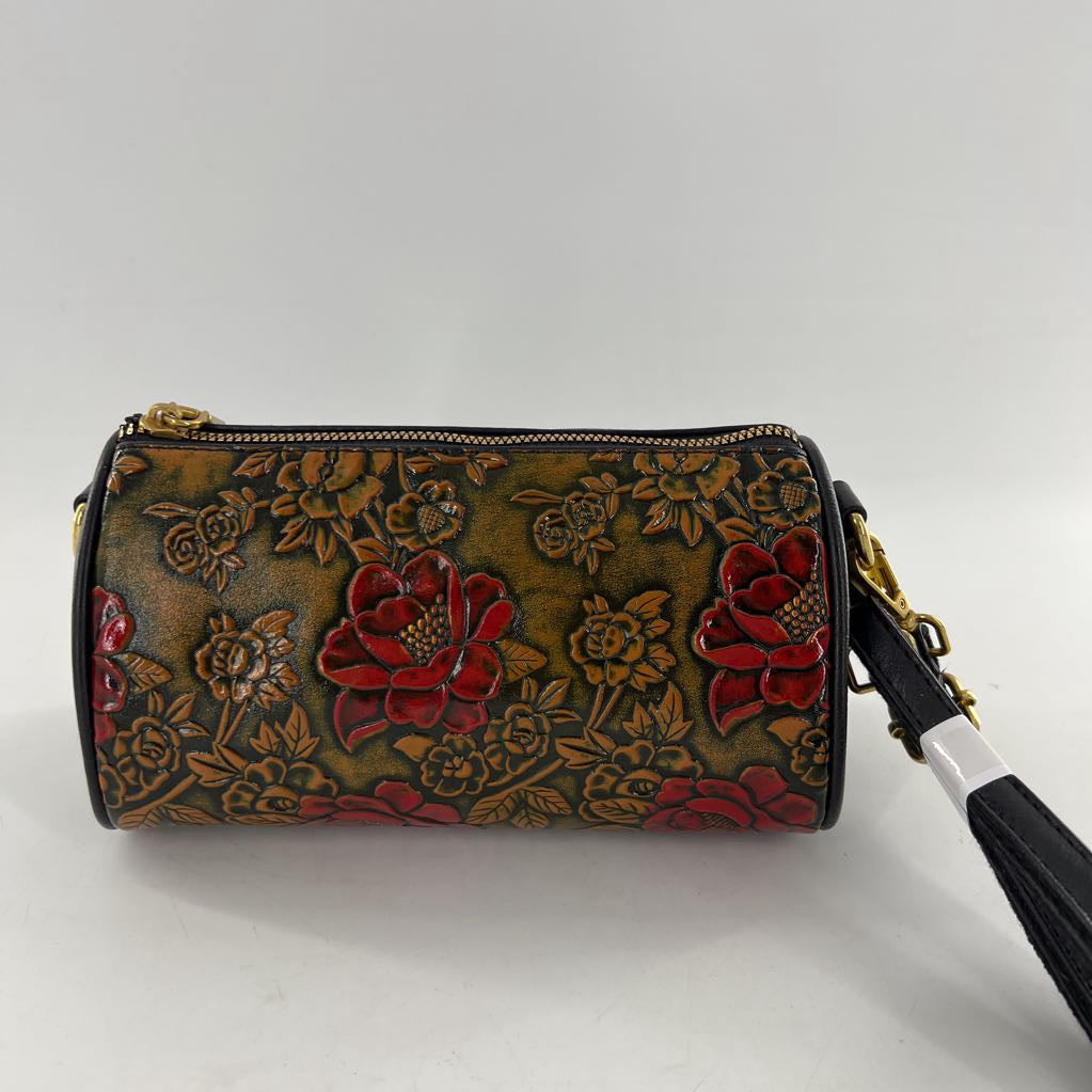flo embossed crossbody