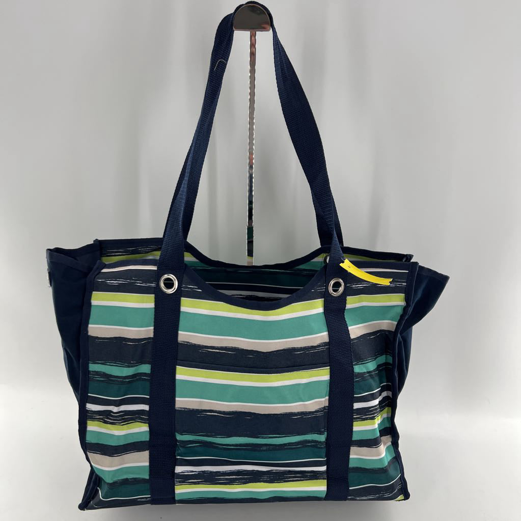 thirty-one nylon striped utility tote