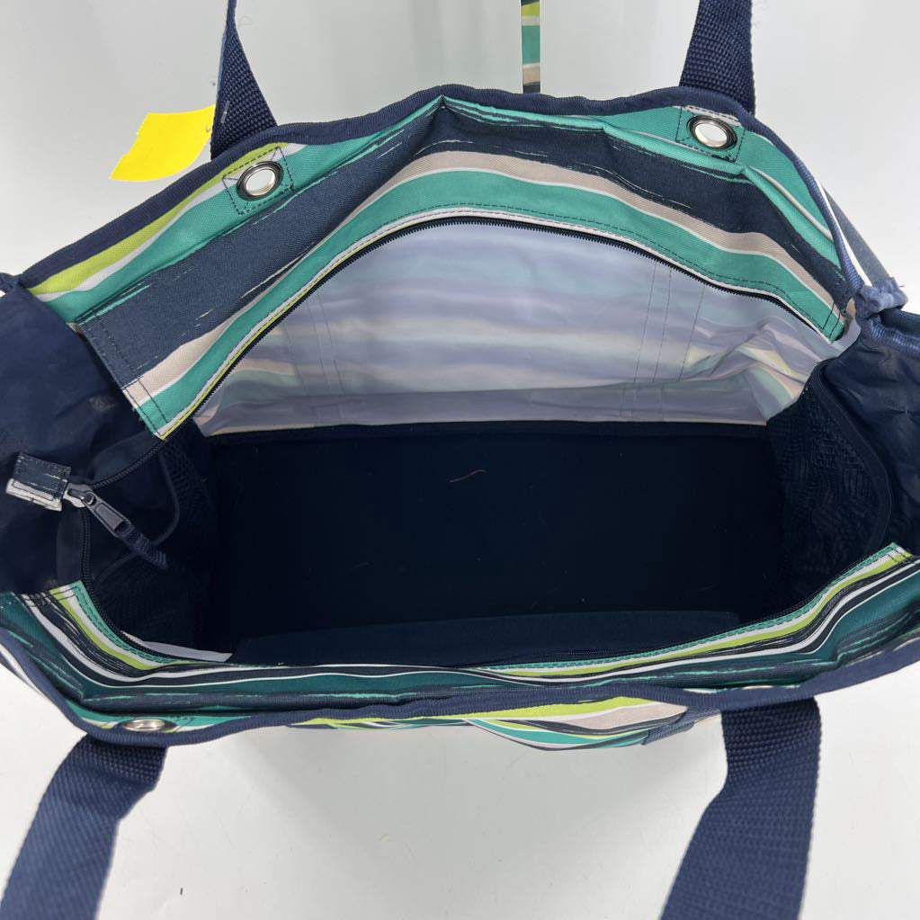 thirty-one nylon striped utility tote