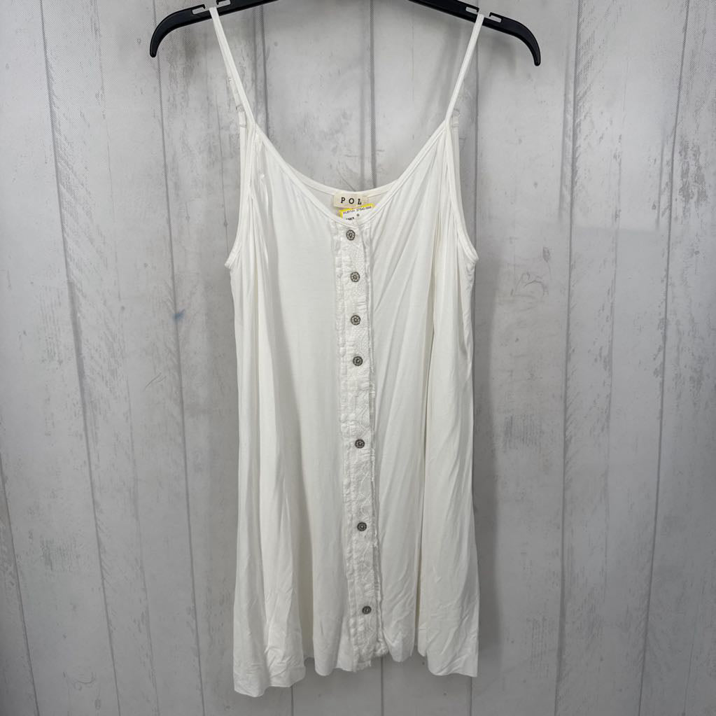 M v-neck button down tank