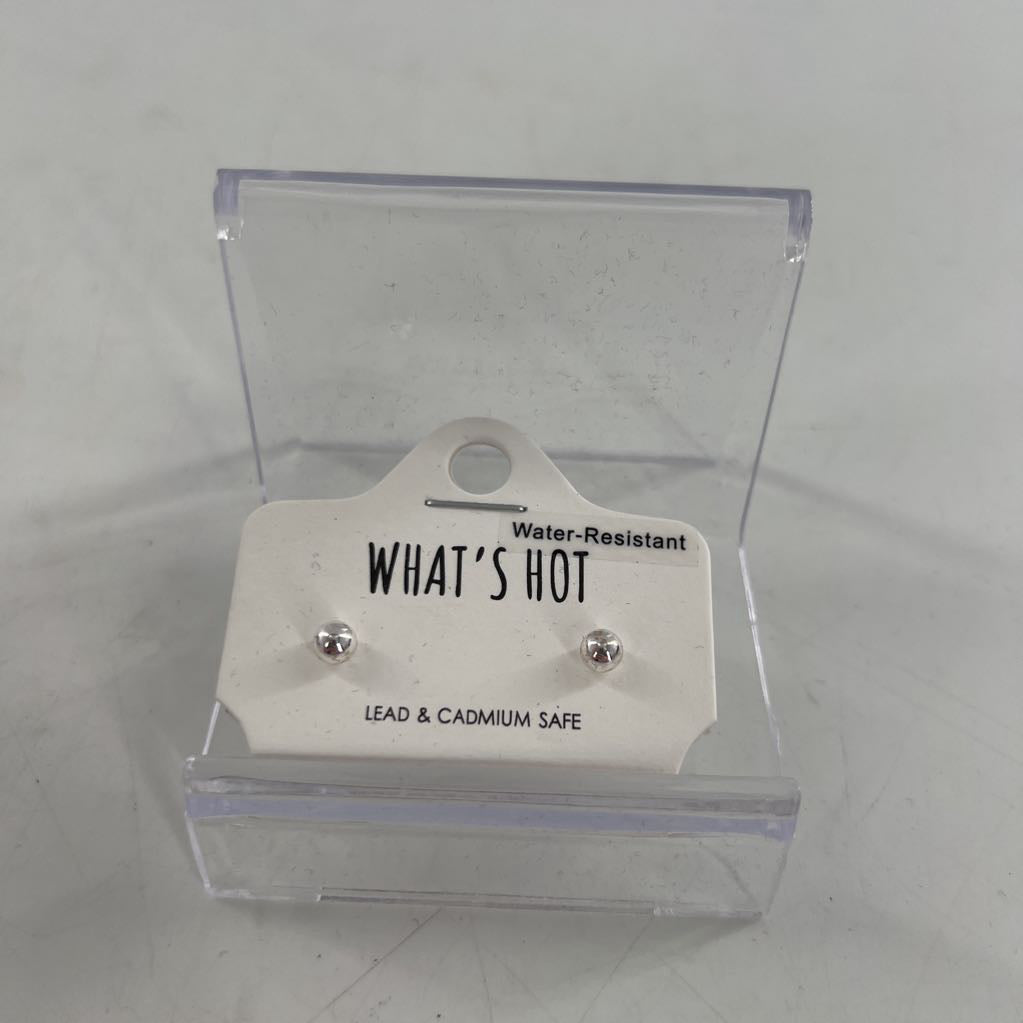 silver post earrings