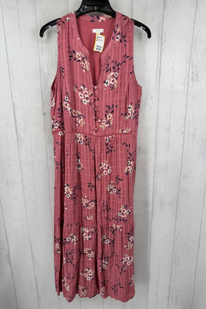 M flo print slvls maxi dress
