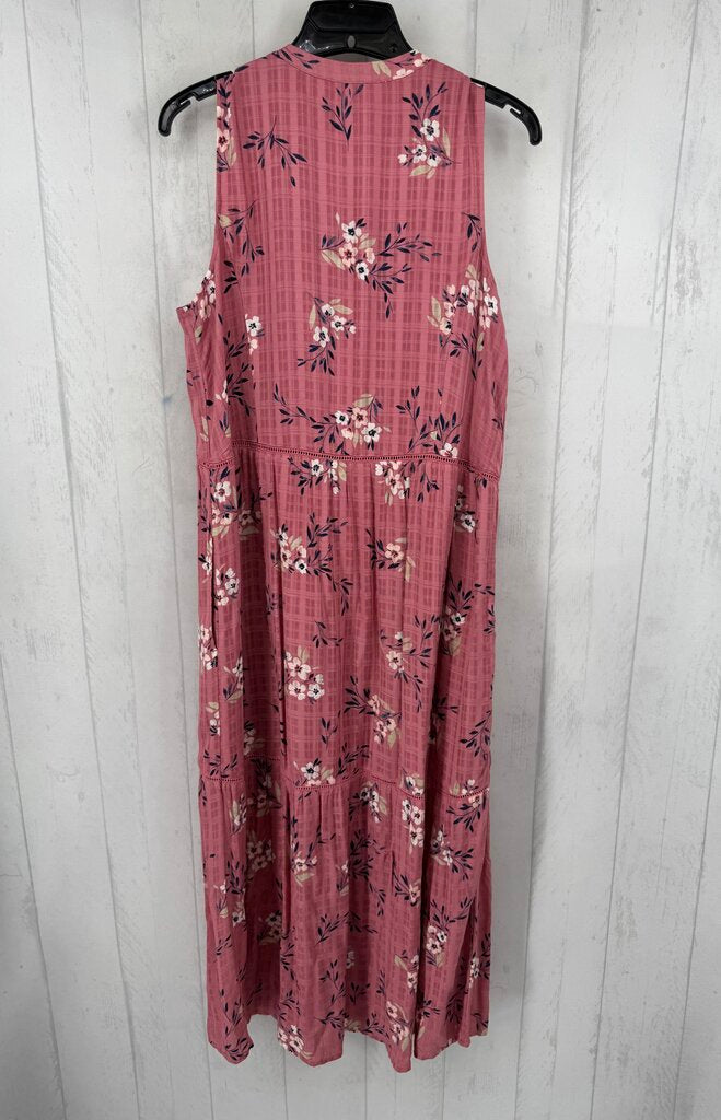 M flo print slvls maxi dress