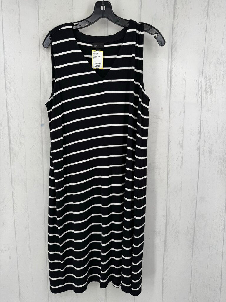 M striped slvls dress