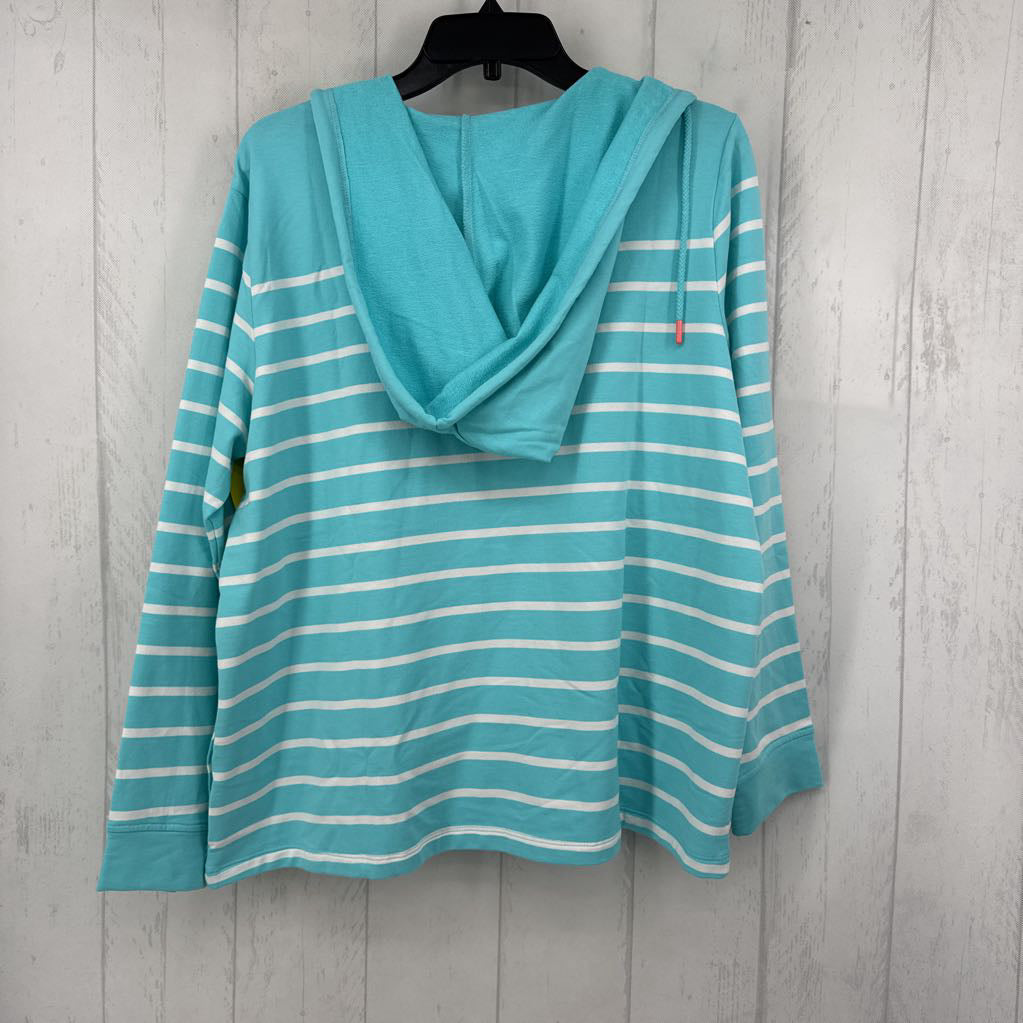 Lp striped hooded l/s cardi