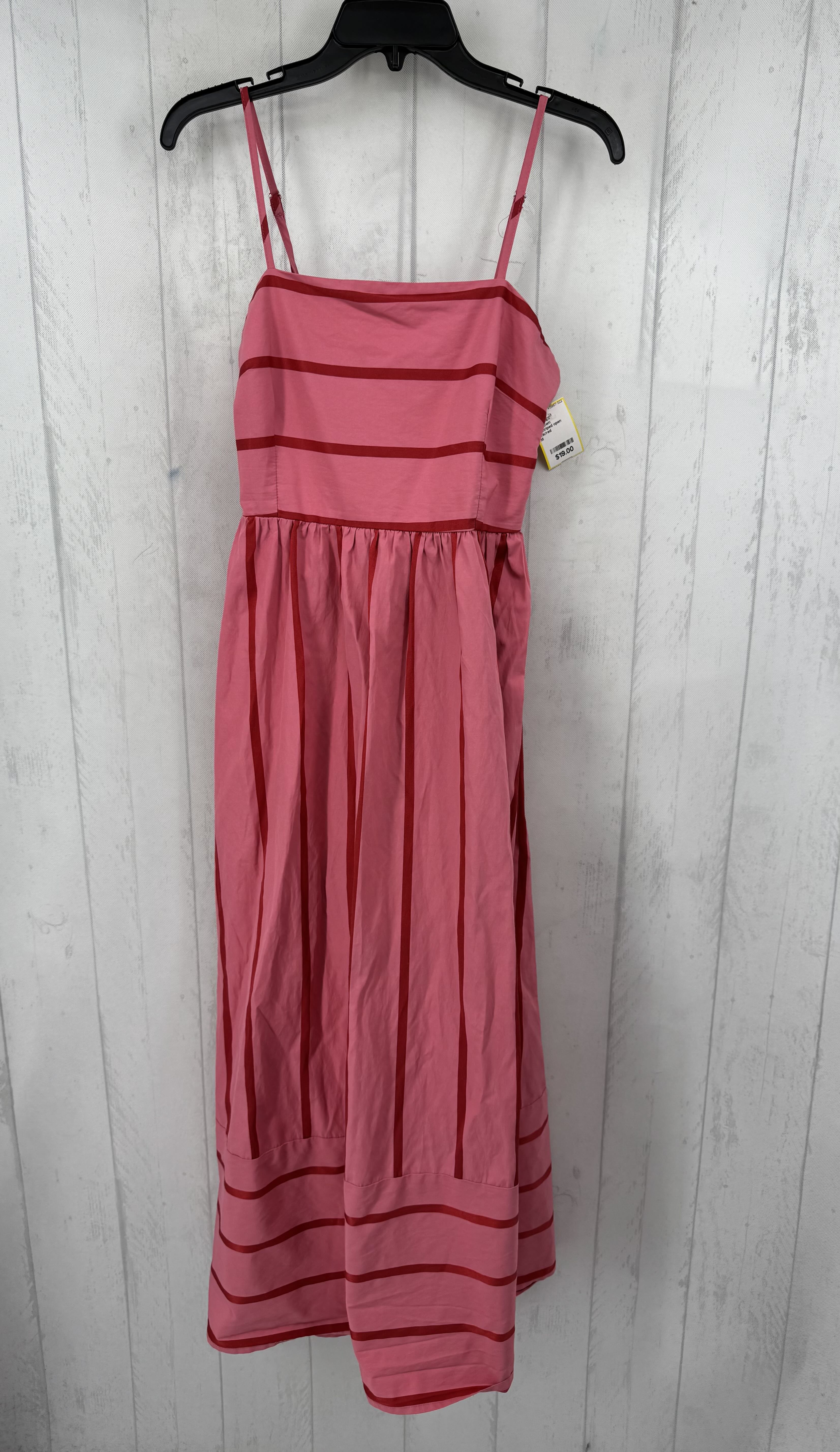 M striped open back sundress