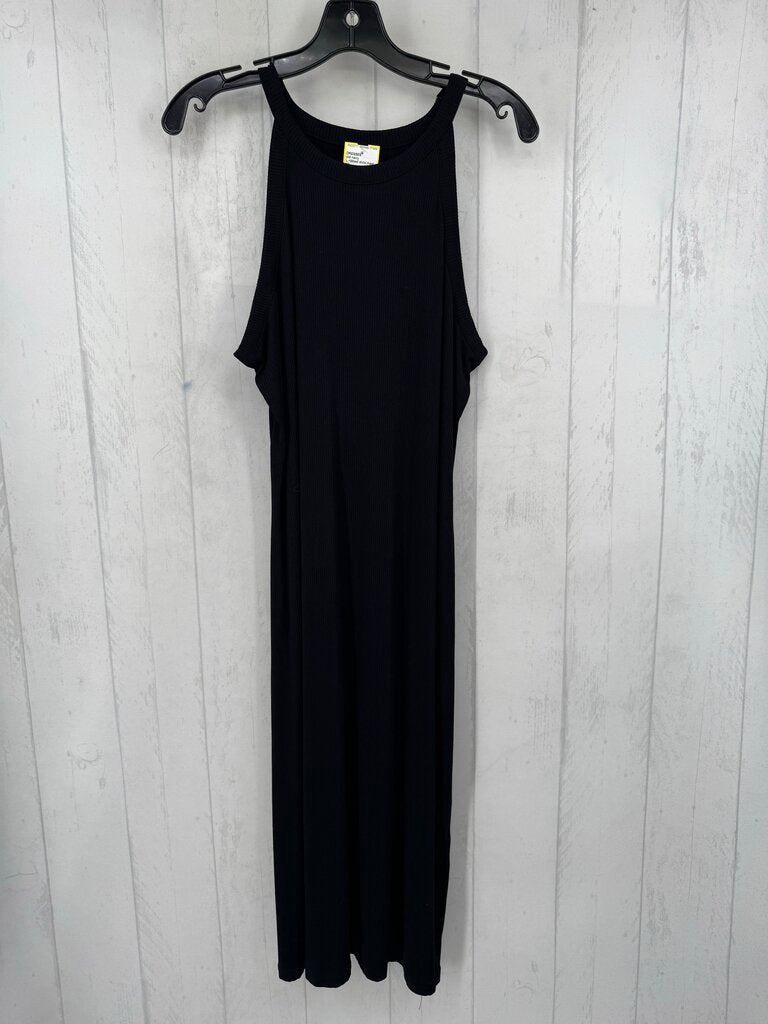 L ribbed slvls maxi dress