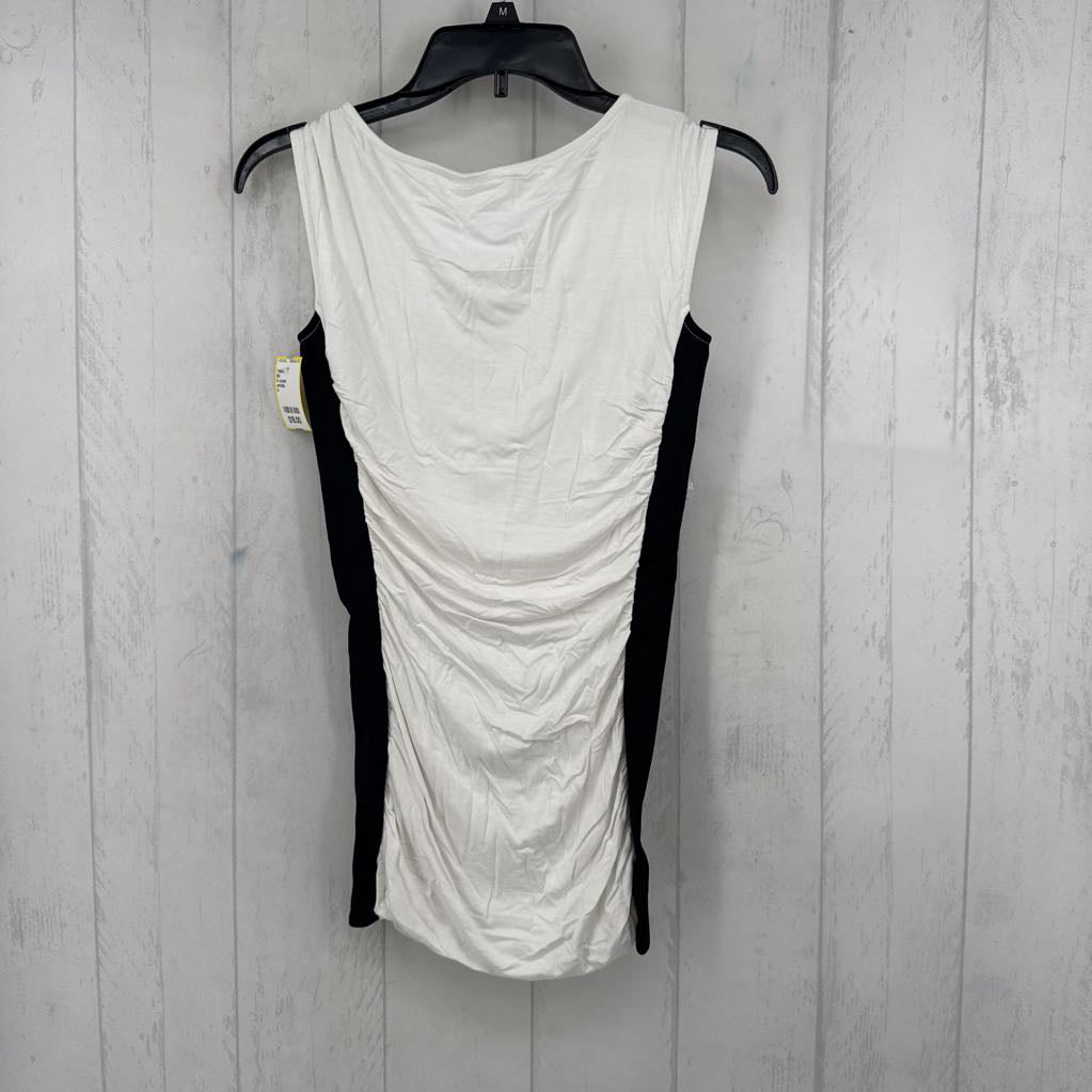 S ruched colorblock tank