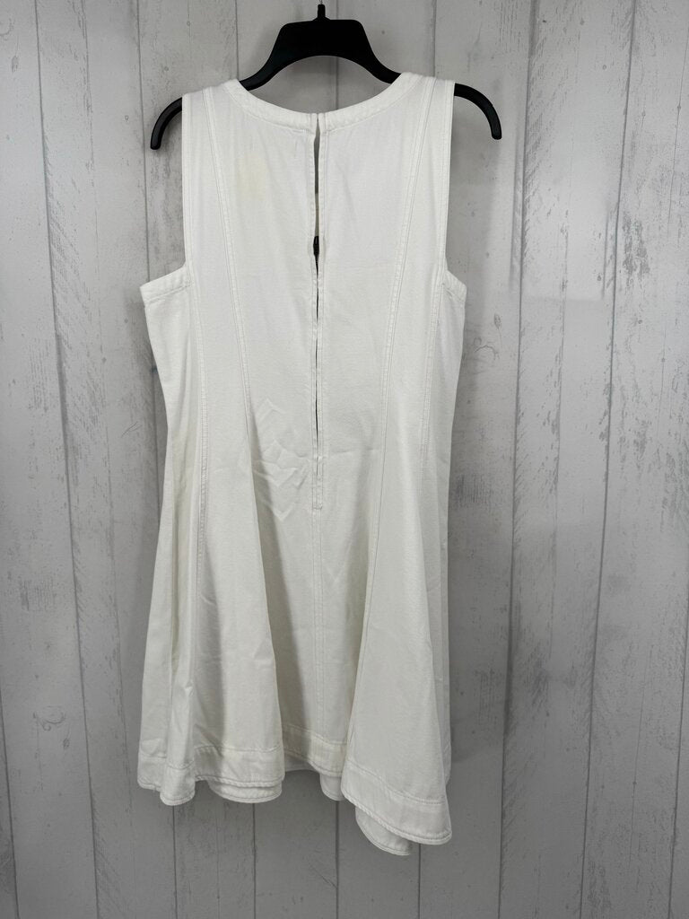 L denim a-line slvls dress