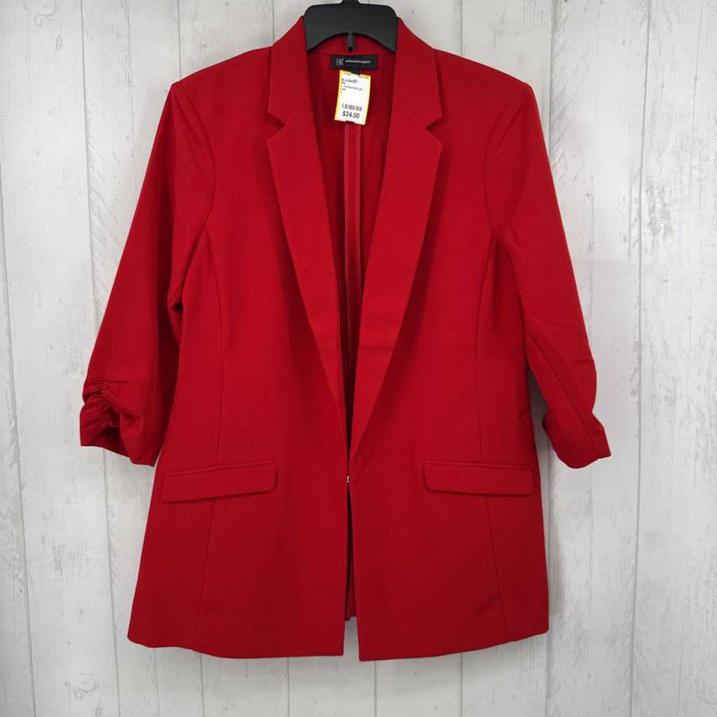 L ruched 3/4 slv balzer