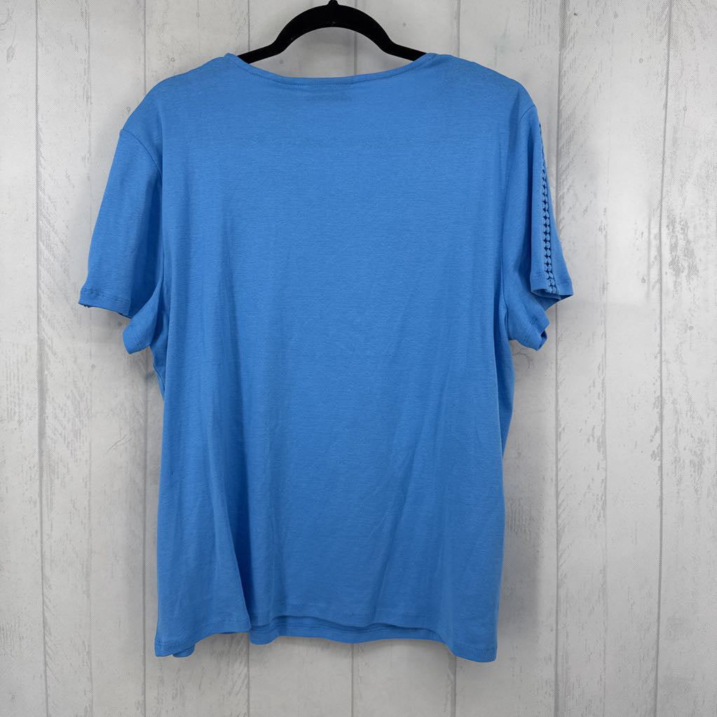 R49 XXL ric-rac trim s/s tee