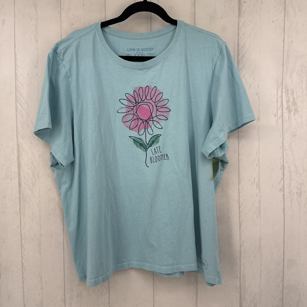 XXL graphic s/s tee-late bloomer