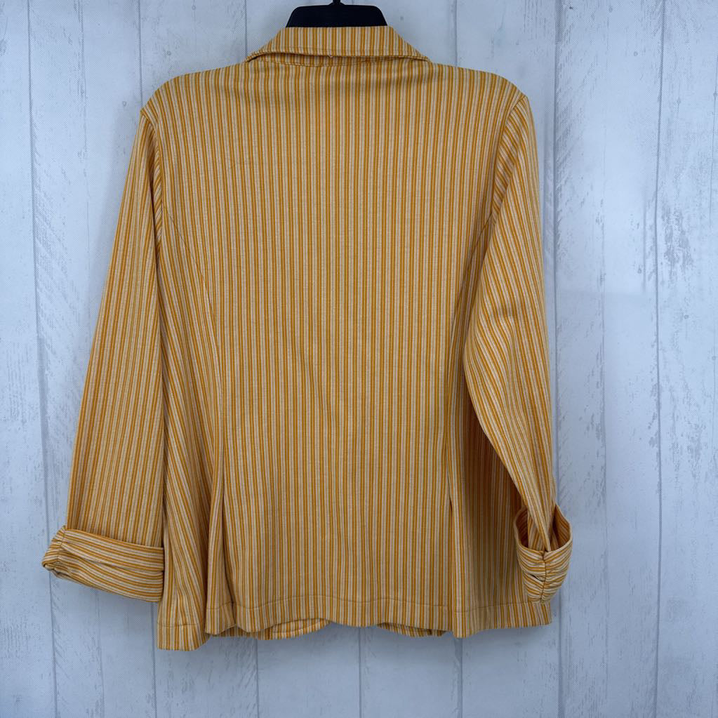 L striped 3/4 slv blazer