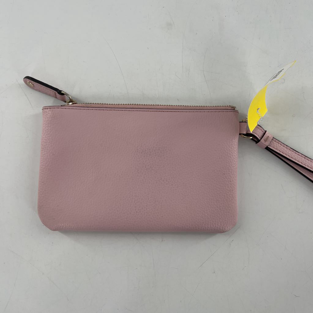/pebbled leather wristlet