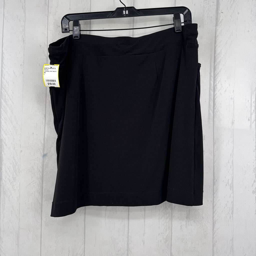 L jersey knit skort
