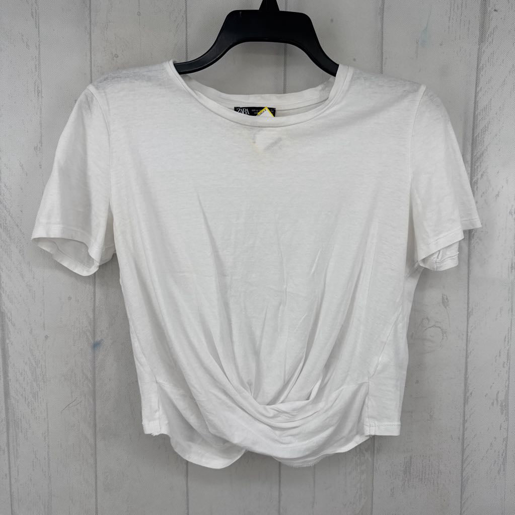 M gathered hem s/s tee
