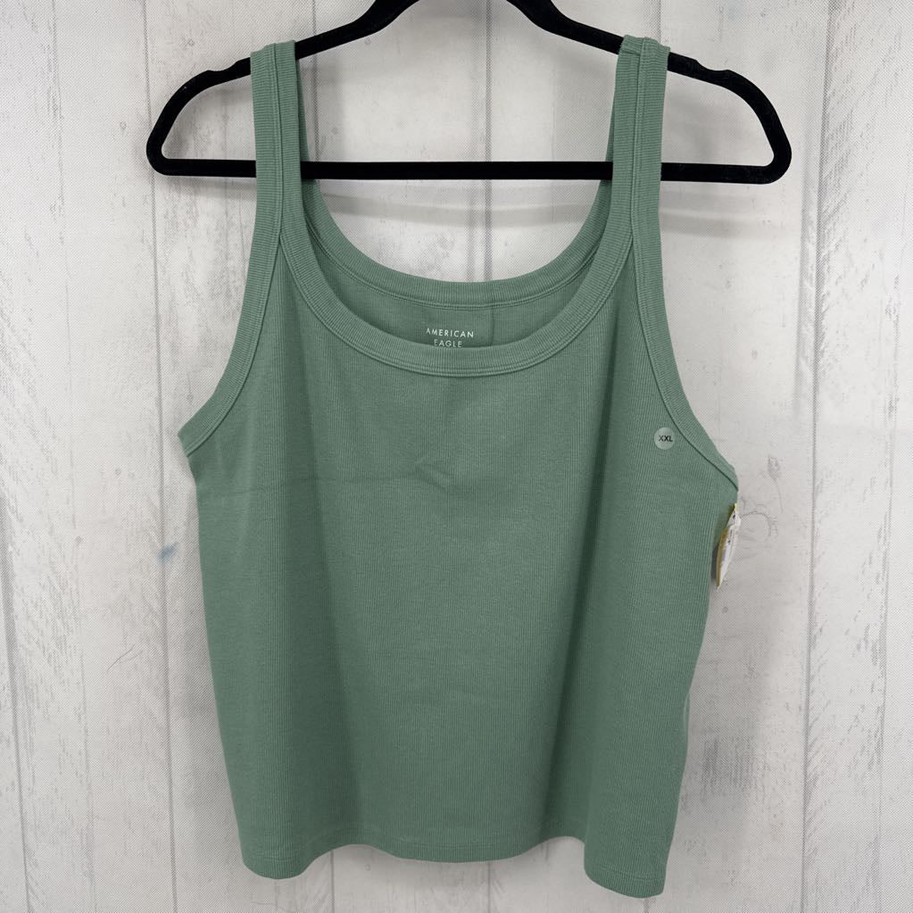 XXL ribbed striped tank