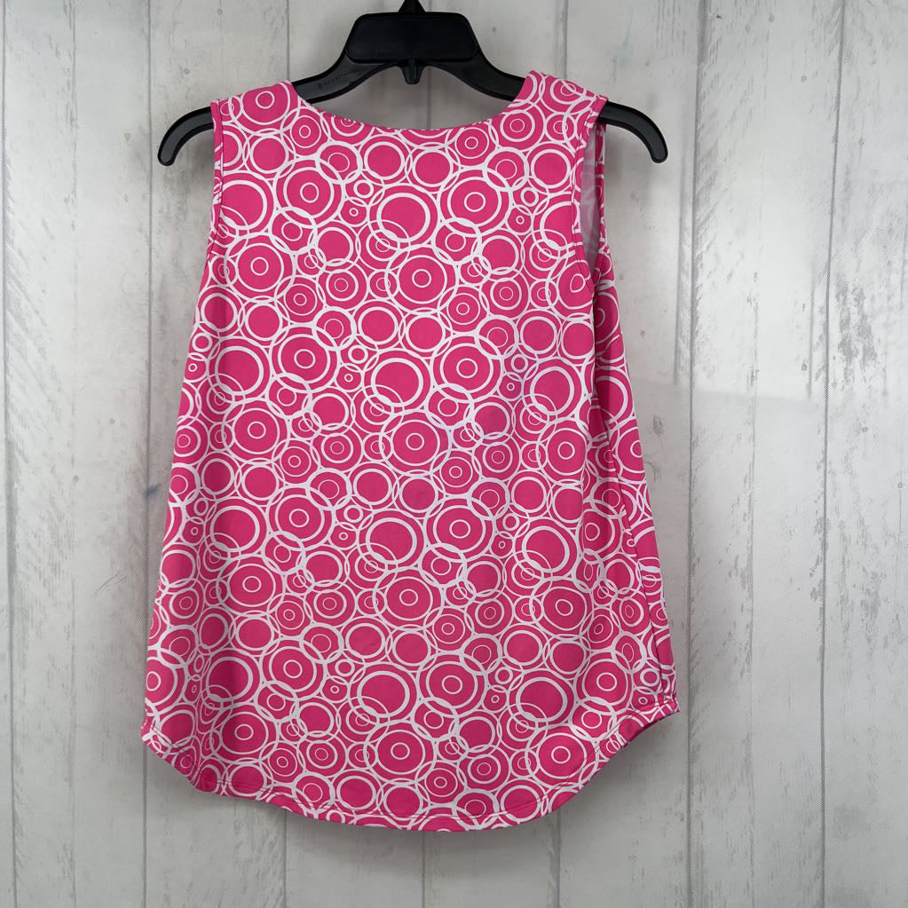 S printed v-neck tank