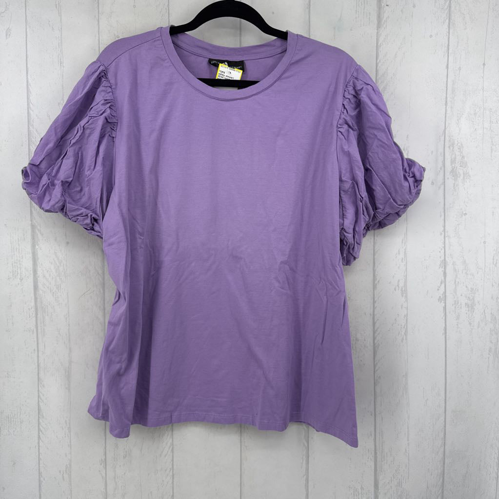 22/24 round neck pouff slv tee s/s