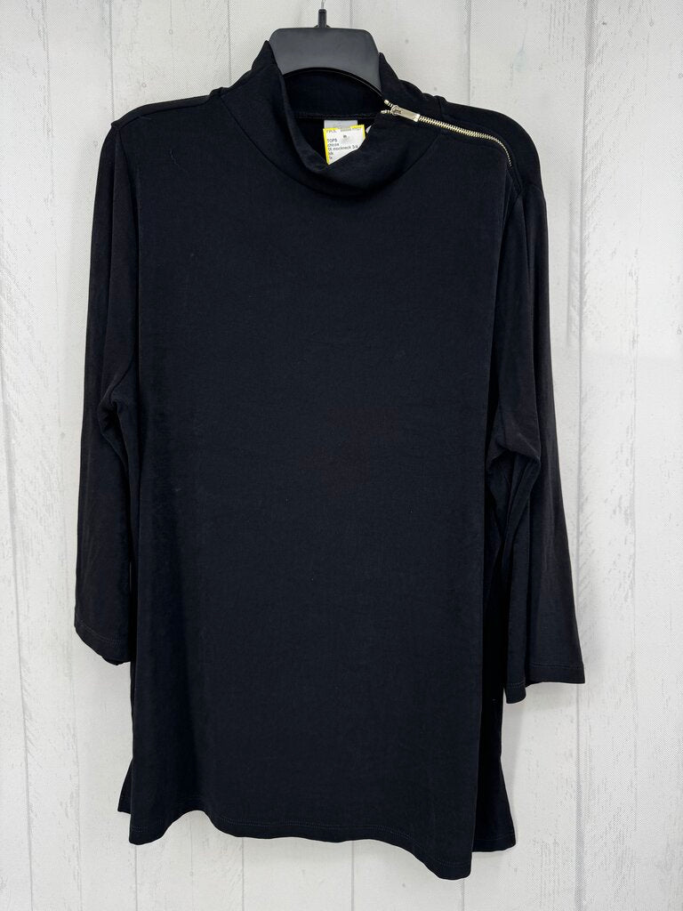 1X mockneck 3/4 slv tunic