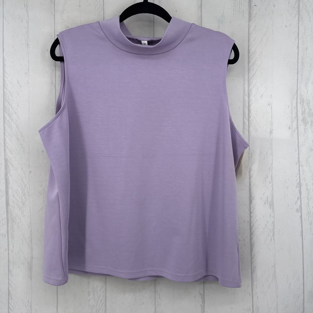 2XL mockneck tank